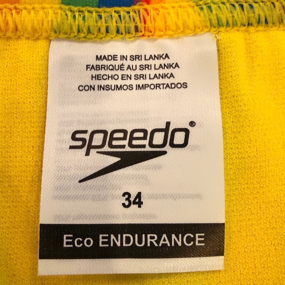 Speedo Mens Pride Collection Rainbow Tide Swim Briefs Eco Endurance Size 34 NEW - Picture 3 of 8